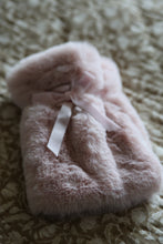 Load image into Gallery viewer, Mini faux fur pink hot water bottle