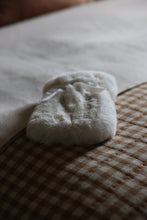 Load image into Gallery viewer, Mini faux fur cream hot water bottle