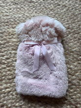 Load image into Gallery viewer, Mini faux fur pink hot water bottle