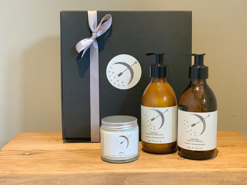 Luxury hand wash, lotion and candle box